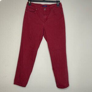 Bandolino Women's Size 12P Red Mandie Style Jeans